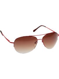 Women's Wire-Frame Aviator Sunglasses