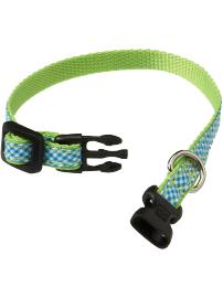 Small Gingham-Print Collars for Dogs