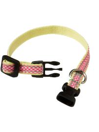 Small Gingham-Print Collars for Dogs