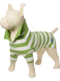Rugby-Stripe Pique Polos for Dogs