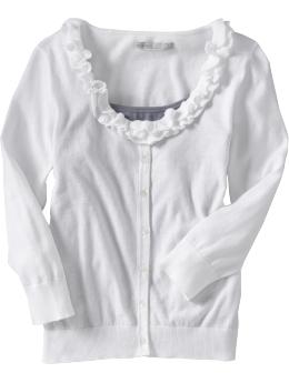 Women's Ruffled-Neck Cardigans