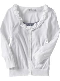 Women's Ruffled-Neck Cardigans