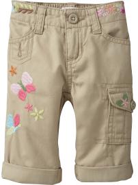 Embroidered Graphic Cargos for Baby