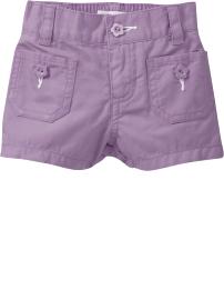 Twill Patch-Pocket Shorts for Baby