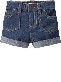 Cuffed Denim Shorts for Baby
