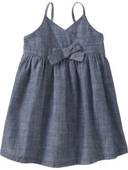 Cross-Front Bow Dresses for Baby