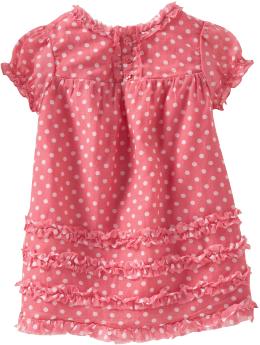 Ruffle-Trim Polka-Dot Dresses for Baby