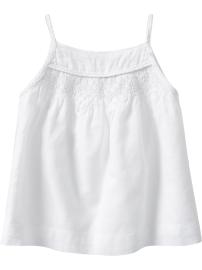 Gauzy Braided-Trim Tanks for Baby