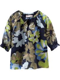 Floral-Print Smocked Tops for Baby