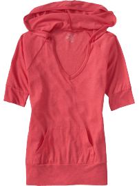 Women's 1/2-Sleeve Pullover Hoodies