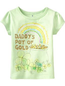 St. Patrick's Glitter Tees for Baby