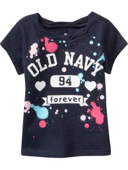 Paint-Splatter Graphic Tees for Baby