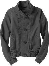 Women's Canvas Button-Front Cadet Jackets