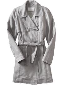 Women's Linen-Blend Trench Coats