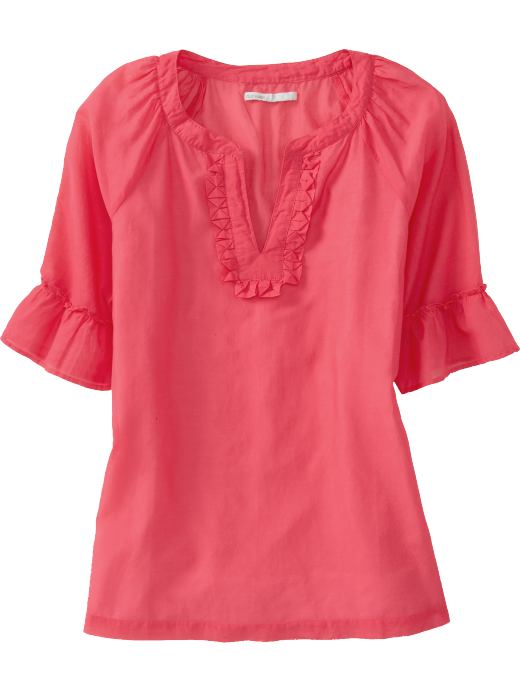 Old Navy Womens Origami-Pleat Tunics - women's tall clothing