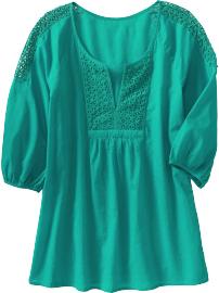 Women's Crochet-Trim Tunics