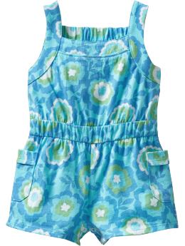 Floral-Print Rompers for Baby