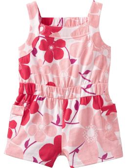 Floral-Print Rompers for Baby