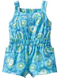 Floral-Print Rompers for Baby