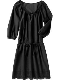 Women's Drawstring-Waist Tunic Dresses