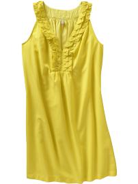 Women's Origami-Pleat Shift Dresses