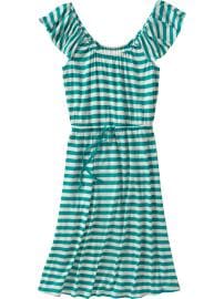 Women's Tie-Front Flutter-Sleeve Dresses