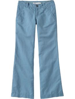 Women's Linen-Blend Wide-Leg Trousers