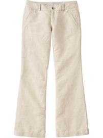 Women's Linen-Blend Wide-Leg Trousers