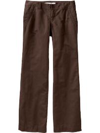 Women's Linen-Blend Wide-Leg Trousers