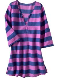 Women's Split-Neck Gauze Tunics