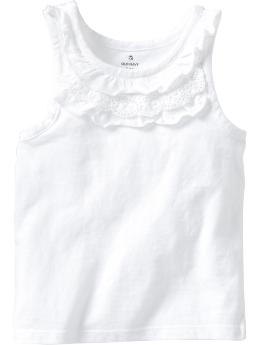 Ruffled Eyelet Tanks for Baby