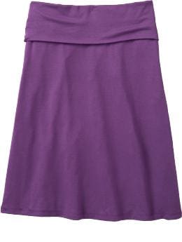 Women's Roll-Over Jersey Skirts