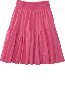 Womens Tiered Voile Whirly Skirt