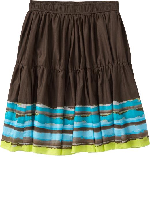 Old Navy Womens Tiered Printed Skirts