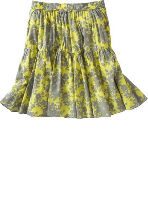 Old Navy Womens Tiered Printed Skirts