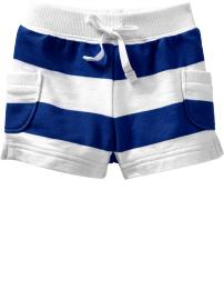 Striped French Terry Shorts for Baby