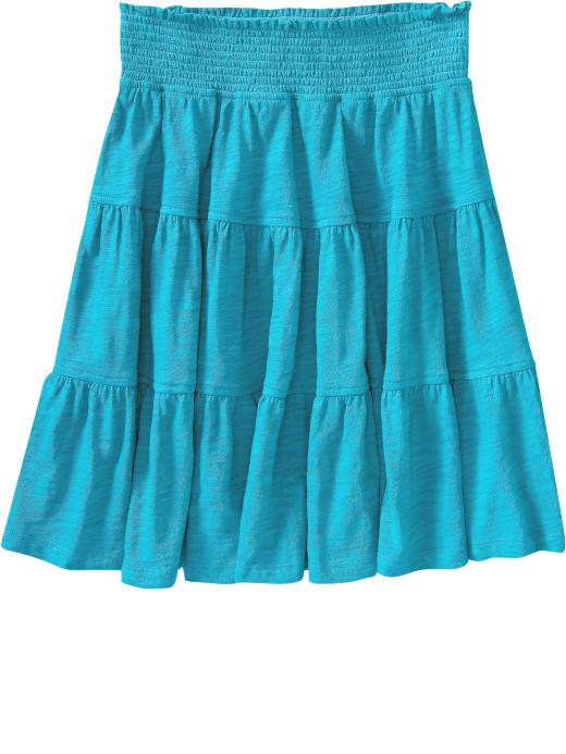 Old Navy Womens Slub-Knit Tiered Skirts