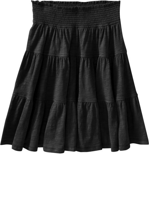 Old Navy Womens Slub-Knit Tiered Skirts