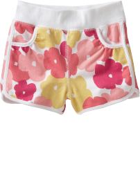 Floral-Print French Terry Shorts for Baby