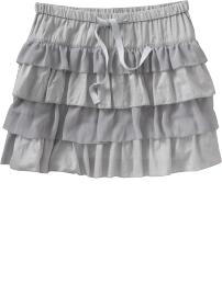Women's Chiffon-Trim Tiered Whirly Skirts