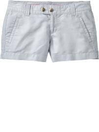 Women's Tab-Waist Linen-Blend Shorts (3 1/2")
