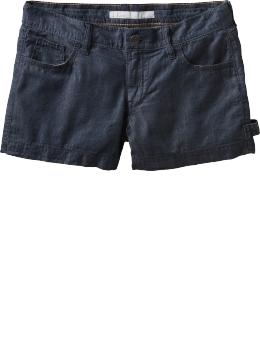 Women's Low-Rise Chambray Shorts (3")
