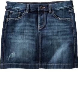 Women's Flap-Pocket Denim Minis