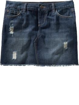 Women's Distressed Denim Minis