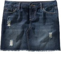 Women's Distressed Denim Minis