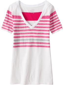 Women's Reverse Stripe Tees