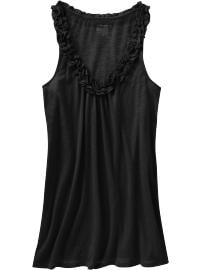 Women's Ruffled U-Neck Tanks