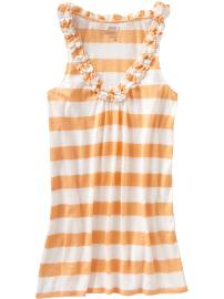 Women's Ruffled U-Neck Tanks