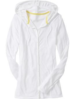 Women's Lightweight Linen-Jersey Hoodies