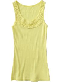 Women's Embellished Rib-Knit Tanks